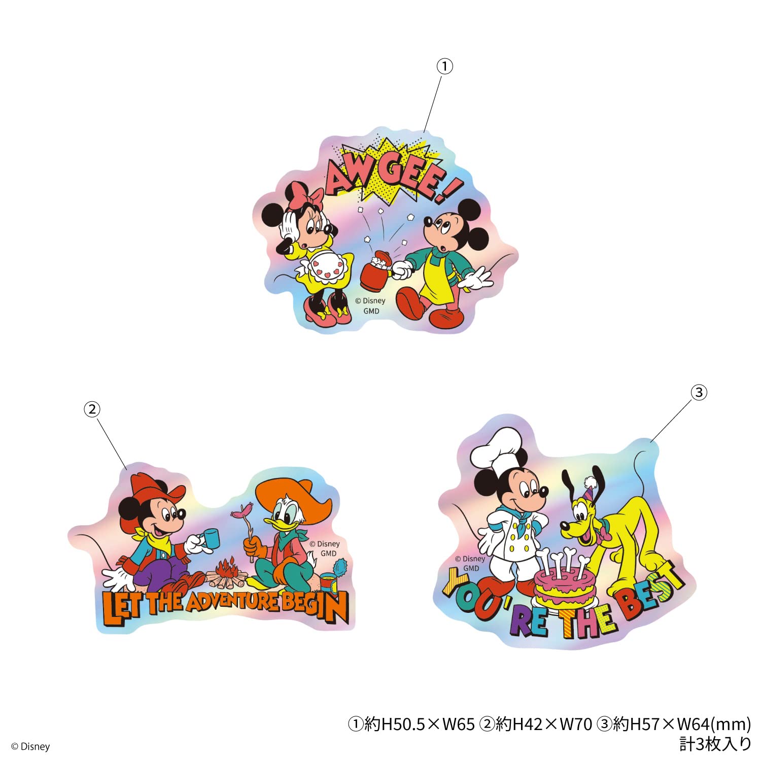 Amazon | グルマンディーズ ディズニーキャラクター ステッカー